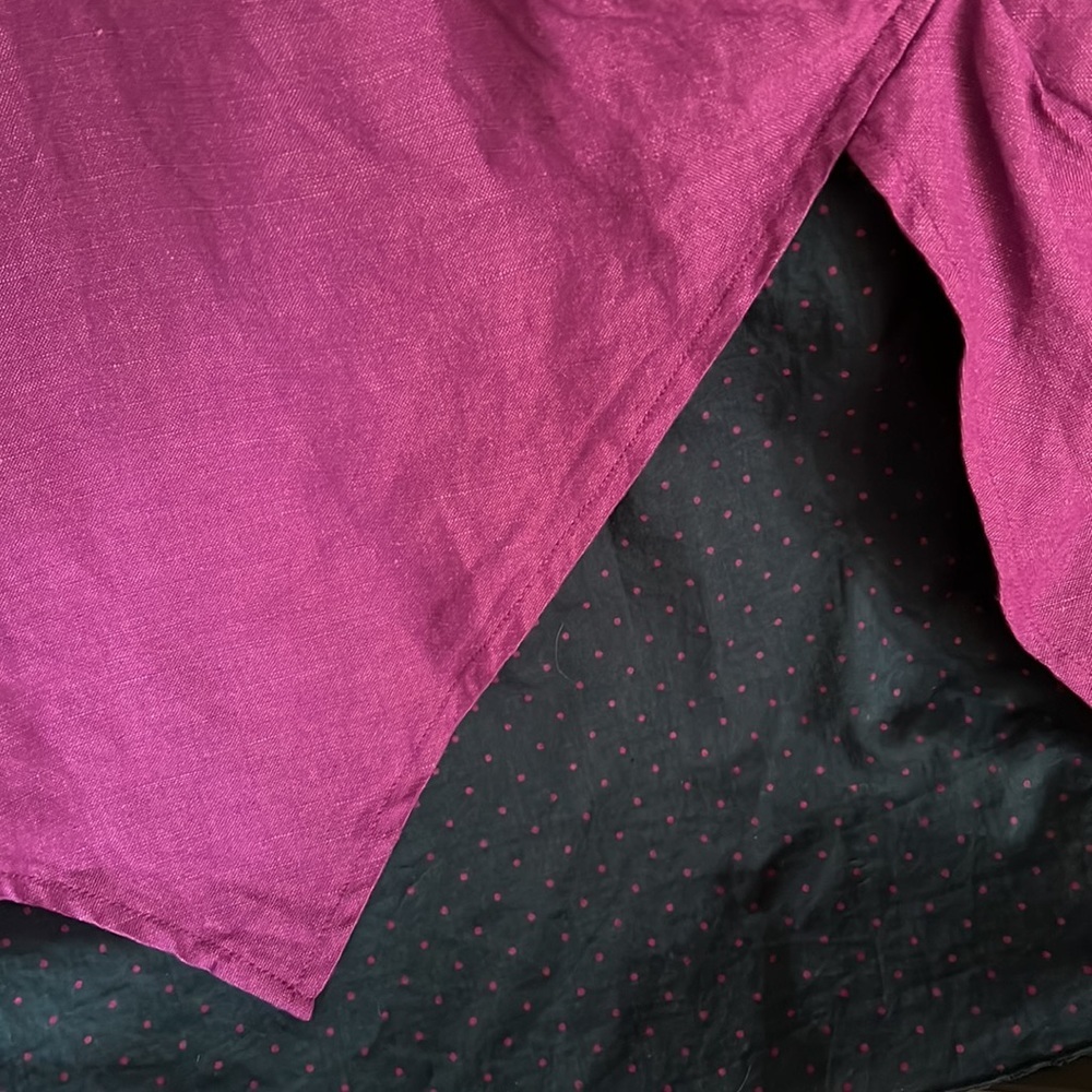 MATILDA JANE Ekaterina Orchid/Navy Linen Blend Lagenlook Dress, Size Small, GUC. - Picture 7 of 10